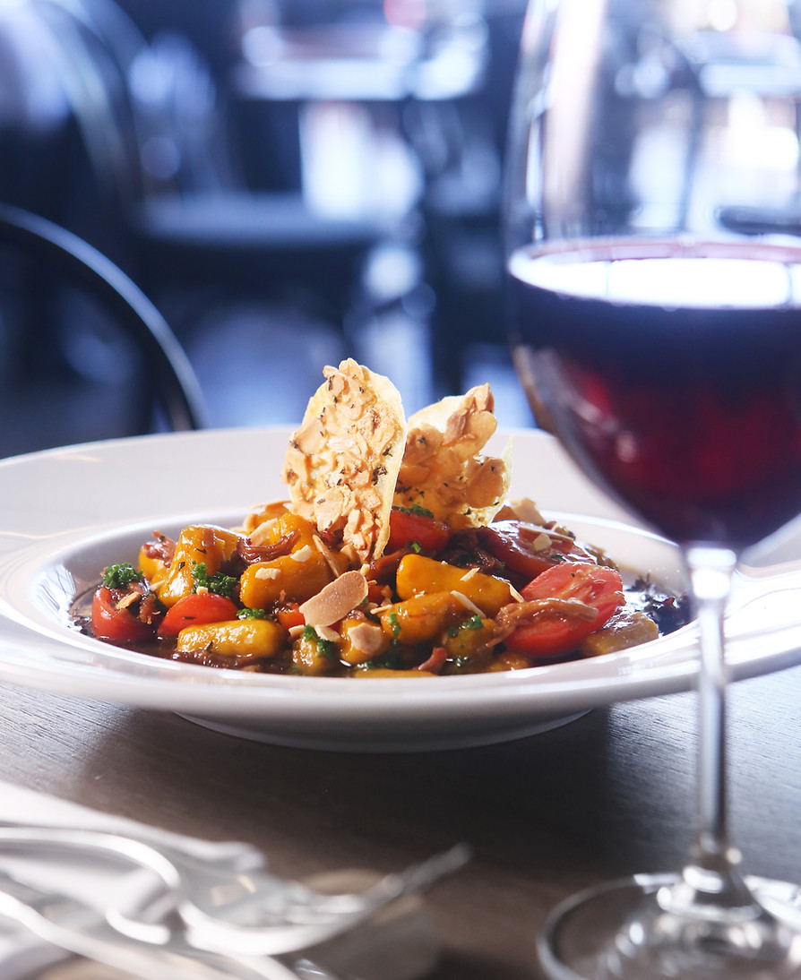 GNOCCHI DI ZUCCA vinho piselli