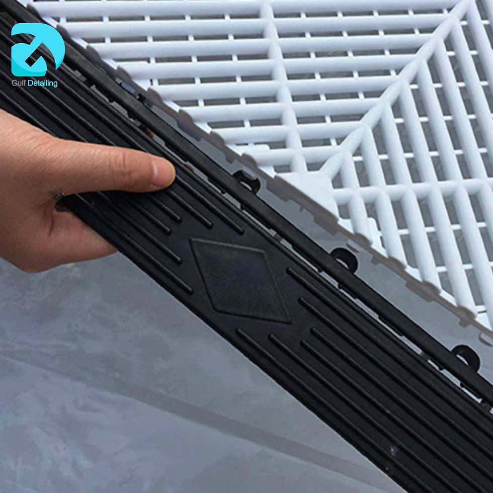 Thumbnail: Plastic Car Detailing - Garage Floor Edge Black