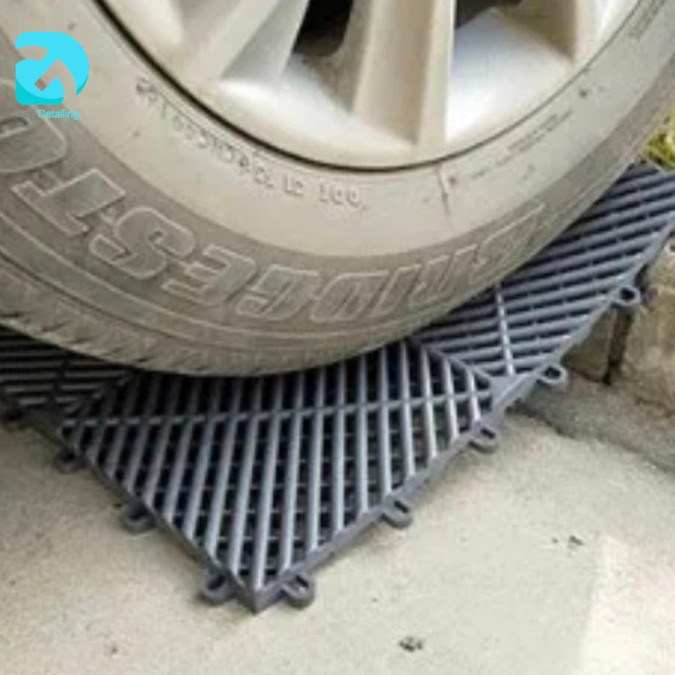 Thumbnail: Plastic Car Detailing - Garage Floor Tiles yellow 40x40