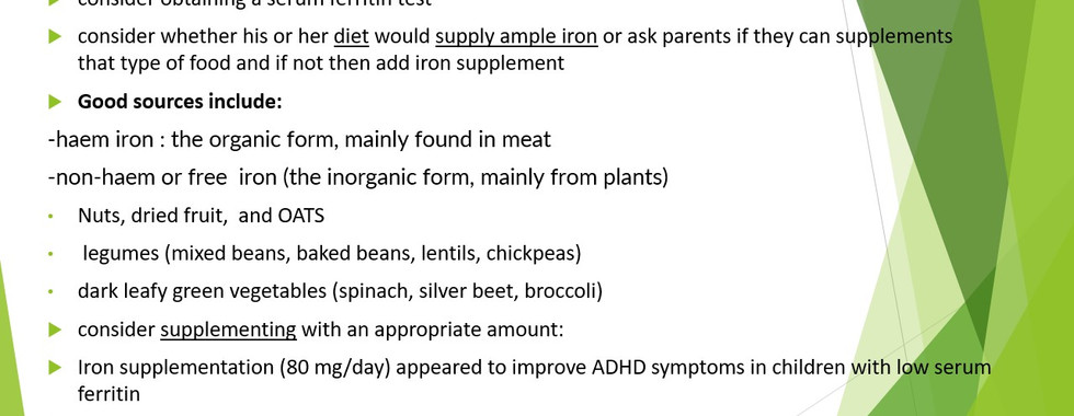 iron supplementation