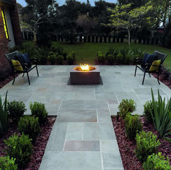 fire pit tile area hardscape