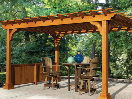 cedar wood pergola kit