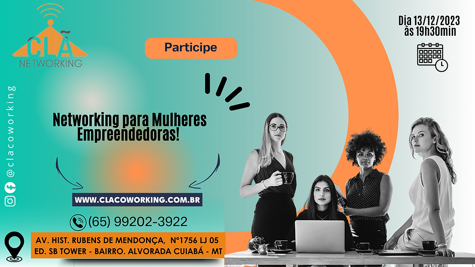 O encontro de networking para mulheres 3º Edição
