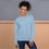 Thumbnail: Unisex Sweatshirt Crew Gray, Pink, Lt Blue, Indigo Blue, Black, Red
