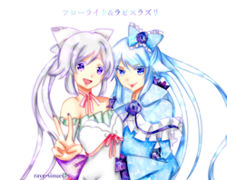 フローライト＆ラピスラズリ