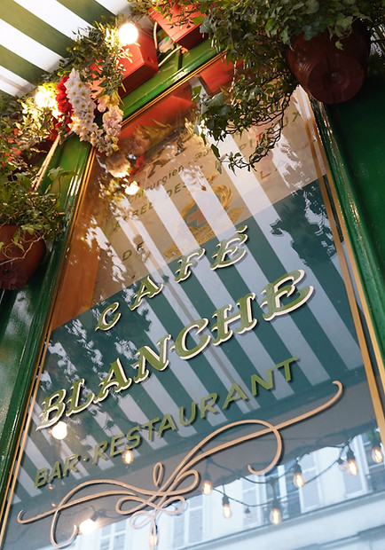 Café Blanche, restaurant, entrée, La belle époque