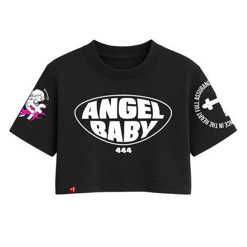 FAITH CLOTHING BRAND Angel Baby One Size Crop Tee