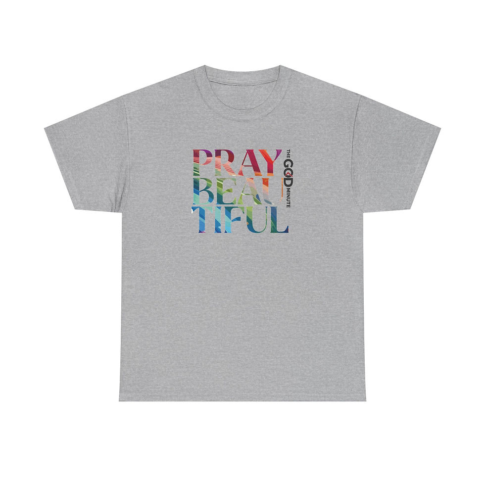 Thumbnail: Colorful Pray Beautiful - Unisex Heavy Cotton Tee