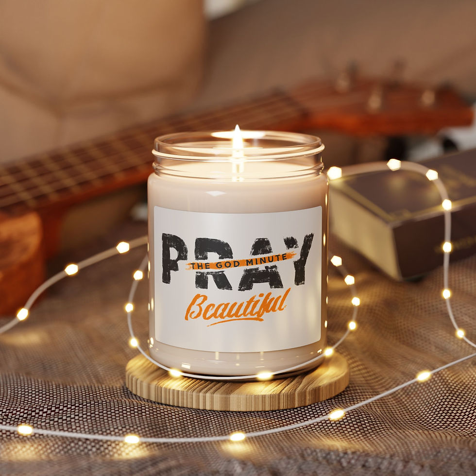 Thumbnail: Distressed Pray Beautiful - Scented Soy Candle, 9oz