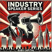 DALL·E 2025-02-01 23.16.46 - A bold and dynamic event poster for 'EUBS CAPITAL' announcing the 'INDUSTRY SPEAKER SERIES'. The design features a striking red background with black .webp