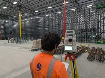 BIM Printing Project where SurvTech worked to support robotic layout operations.