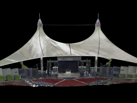 Shoreline Tensioned Membrane Roof Scanned with Leica RTC360