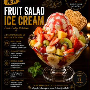Fruit Salad Ice Cream