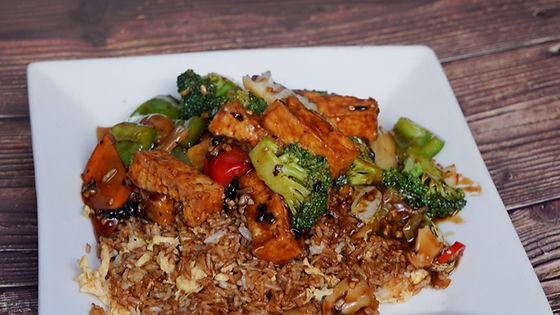 Tofu with Mixed Vegetables in Black Bean Sauce
