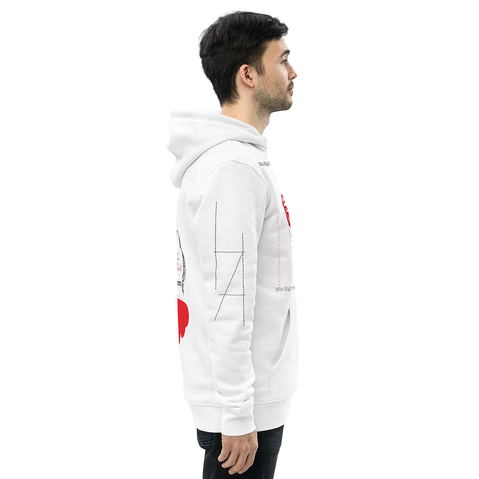 Thumbnail: No High Fructose Corn Syrup Watercolour Painting on White Hoodie 