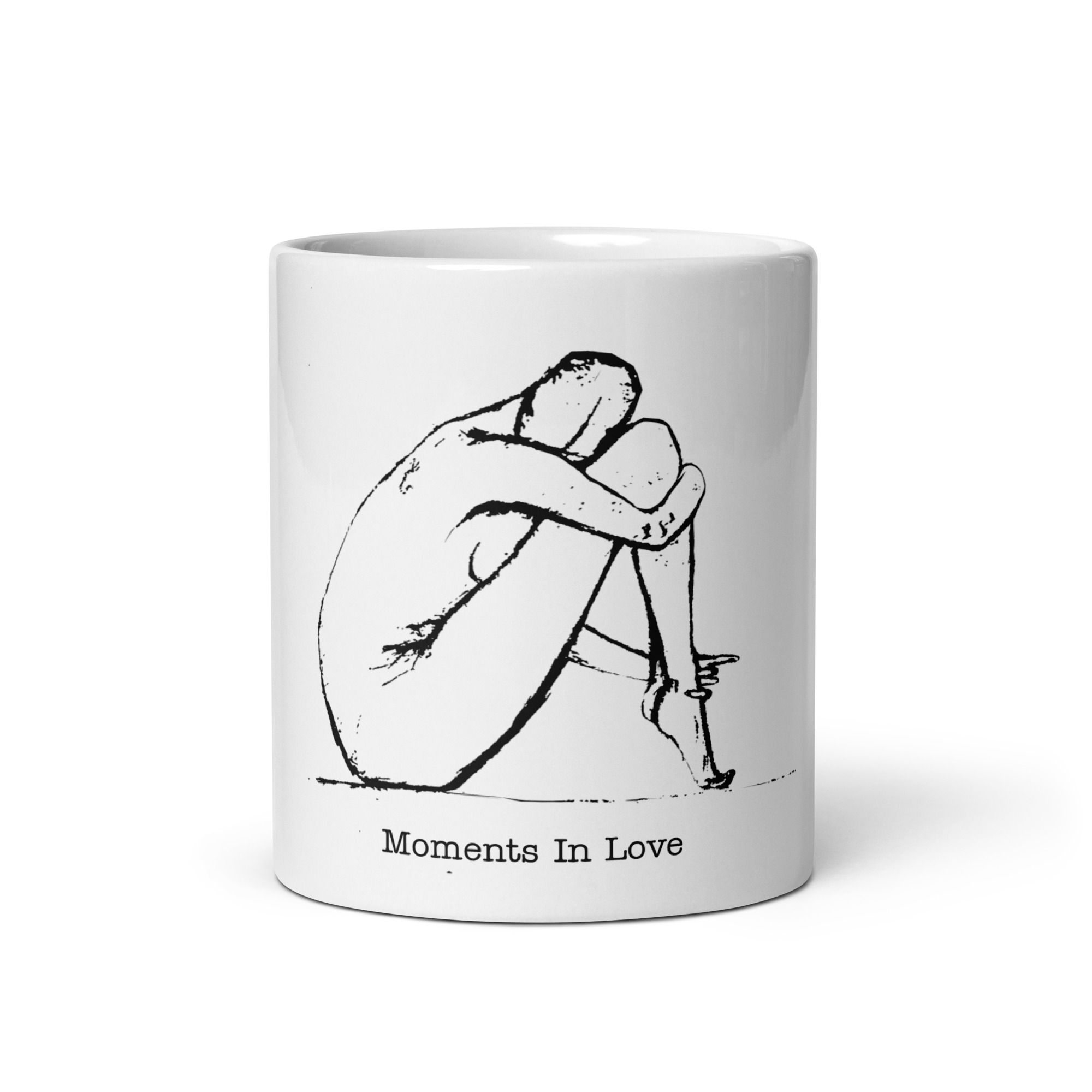 Moments In Love Figure Sketch Mug | White