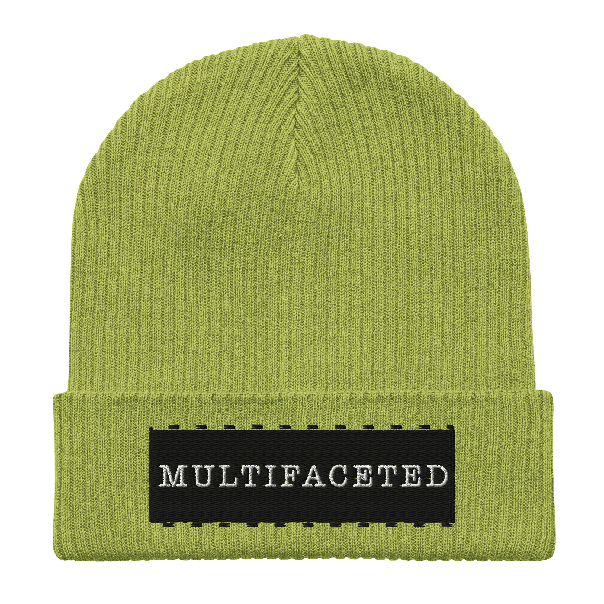 "Multifaceted" Film Strip 1 ribbed beanie | Light Colours