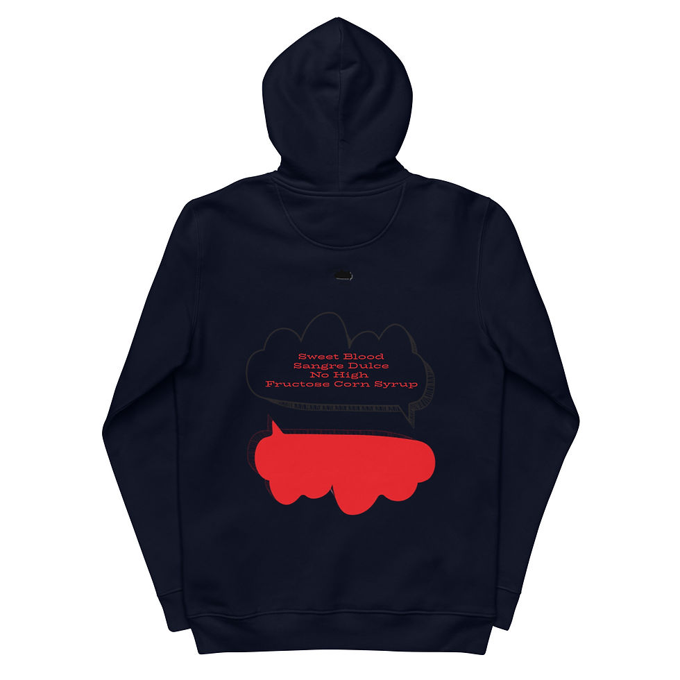 Thumbnail: No High Fructose Watercolour Painting in Text Frame Hoodie | Two Colours
