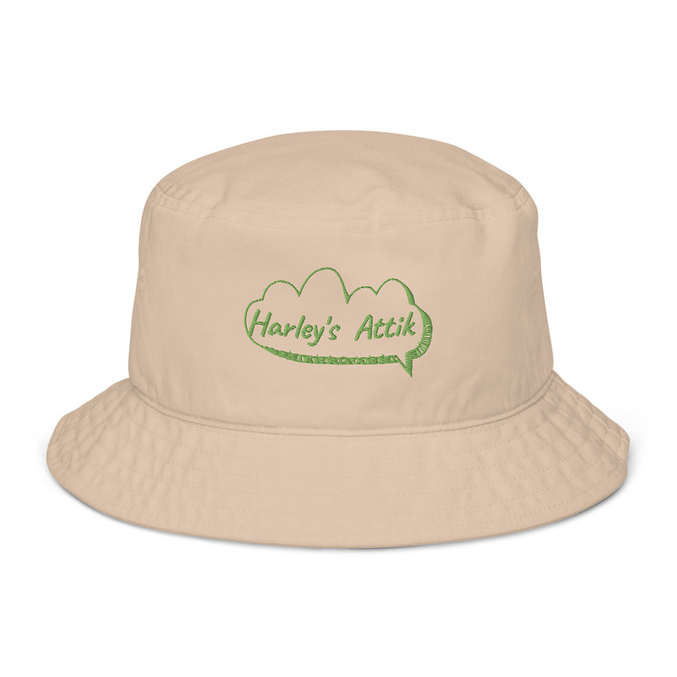 Thumbnail: Kiwi Harley's Attik Text / Attik Cloud (Outline) Bucket Hat | Five Colours