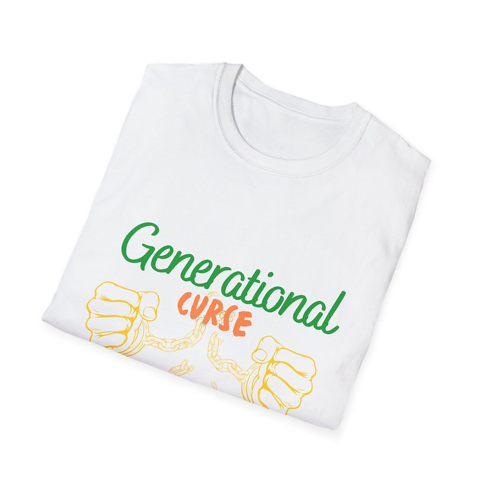 Thumbnail: Generational Curse Breaker Unisex Softstyle T-Shirt - Inspirational Quote Tee