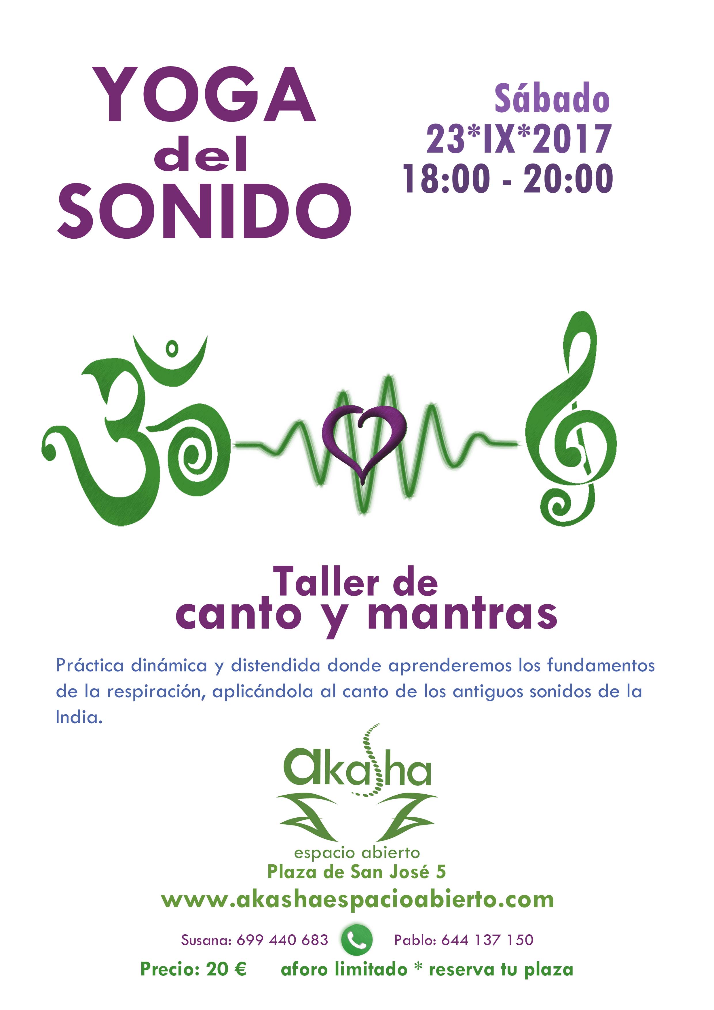 taller canto y mantras
