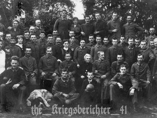 Nach der Kopfschuss-Operation im Düsseldorfer Krankenhaus - 11/10/1917