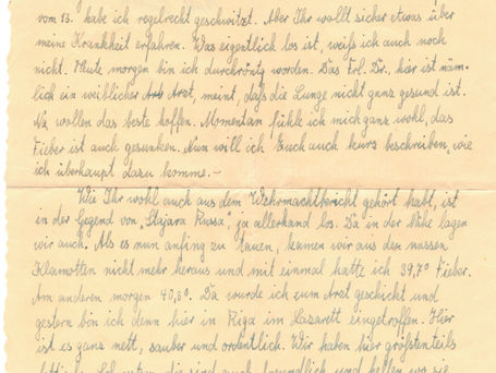 #15- Aus Staraya Russa zurückgezogen, jetzt in einem Krankenhaus in Riga, Lettland - 17.3.43