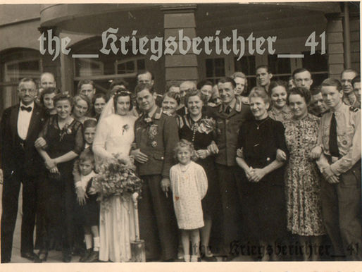 Highly Decorated Luftwaffe Wedding with Friends & Family