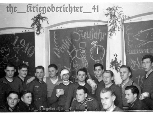 A Prosit Neujahr Celebration 1939 - Funkers of the 19th Infantry Division