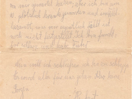 14#- Unwohl in einem feldlazarett in Rußland - 13.3.43