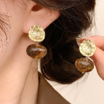 Pendientes de Gota de Aceite Vintage