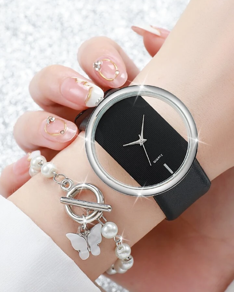Reloj Pulsera Minimalista Negro