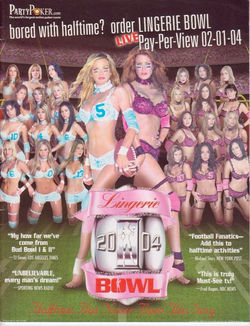 Lingerie Bowl Program Cover