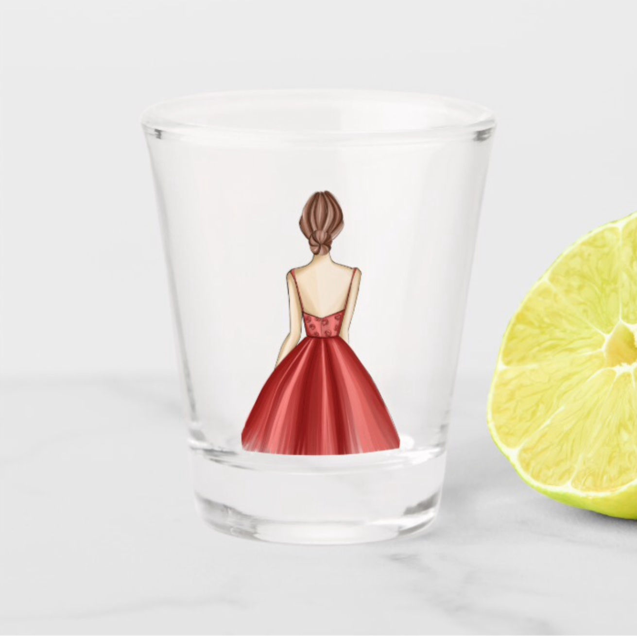Shot Glass: Little Red Dress