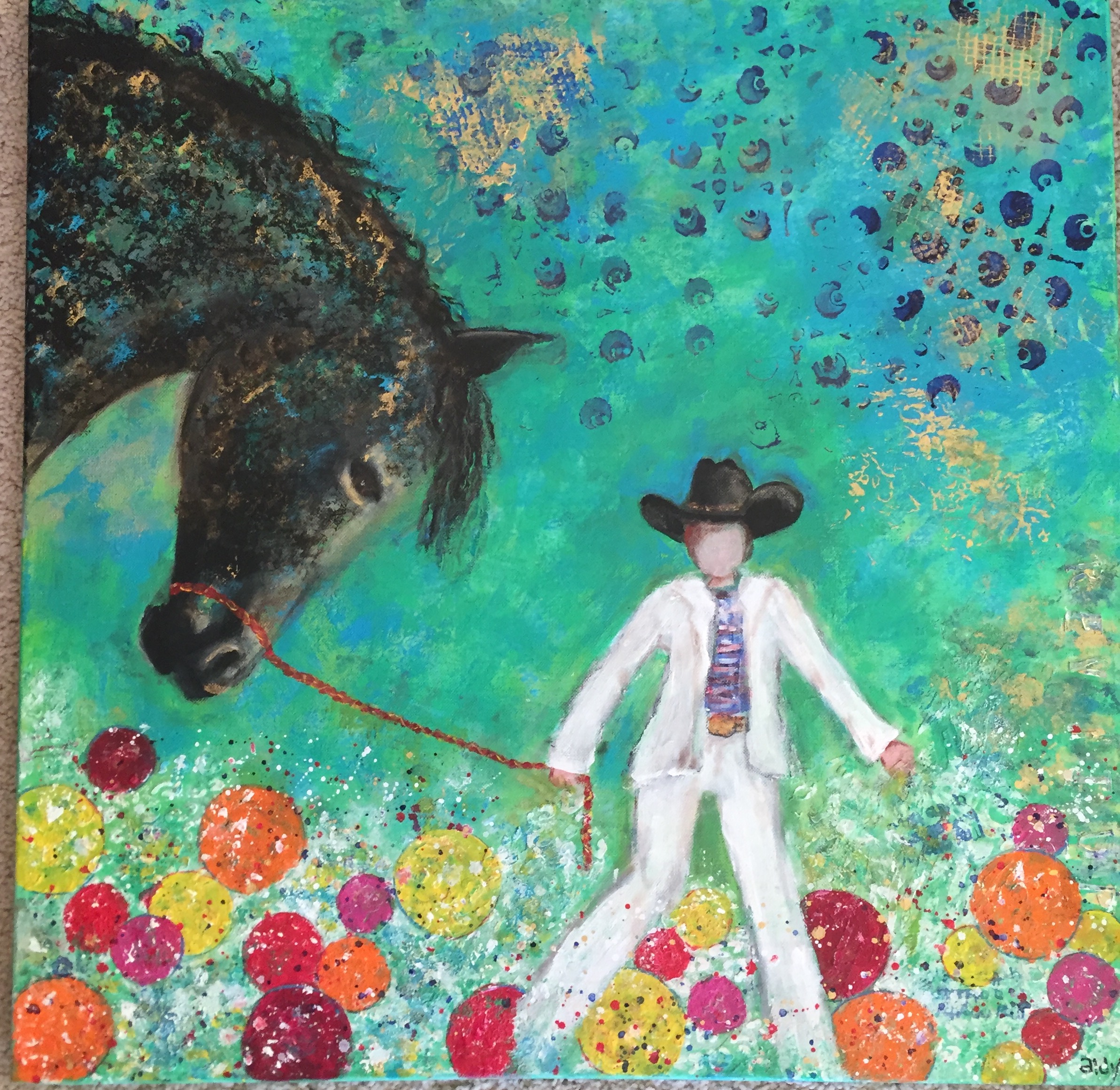 Hip Cowboy 24" x 24"