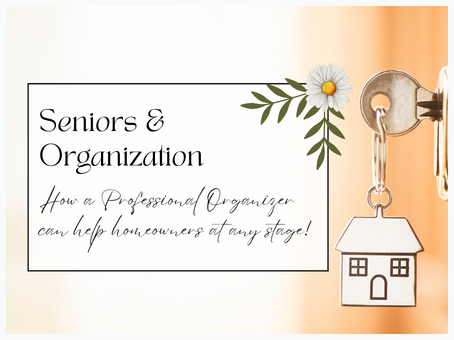 Seniors & organization title with a key and house keychain