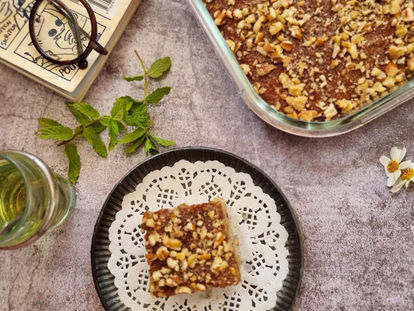 עוגת סולת בחושה בטעם בקלאווה - נועם זיגדון