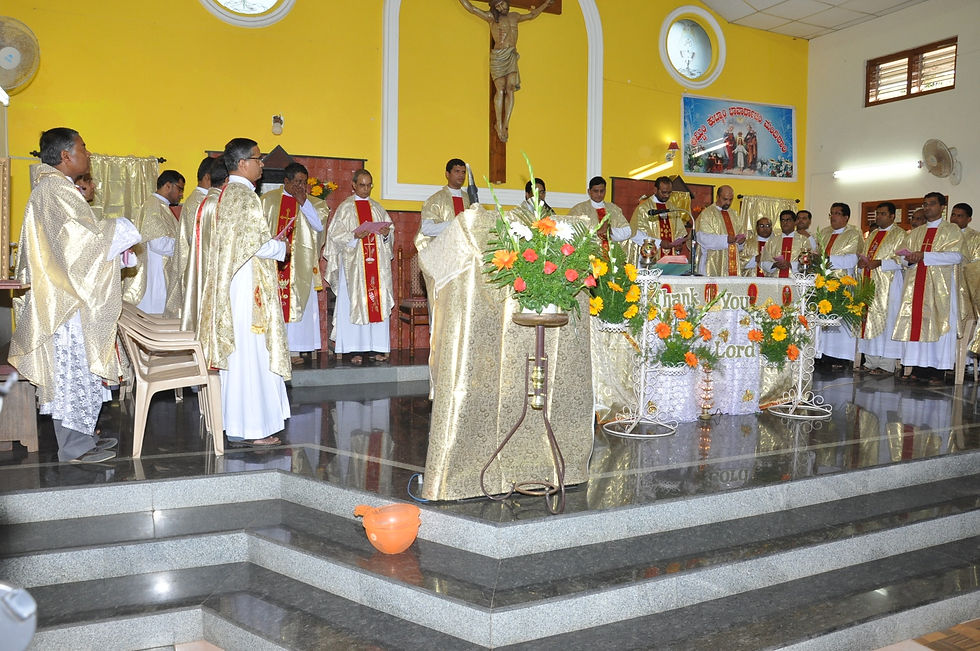 Holy mass with 50 priests