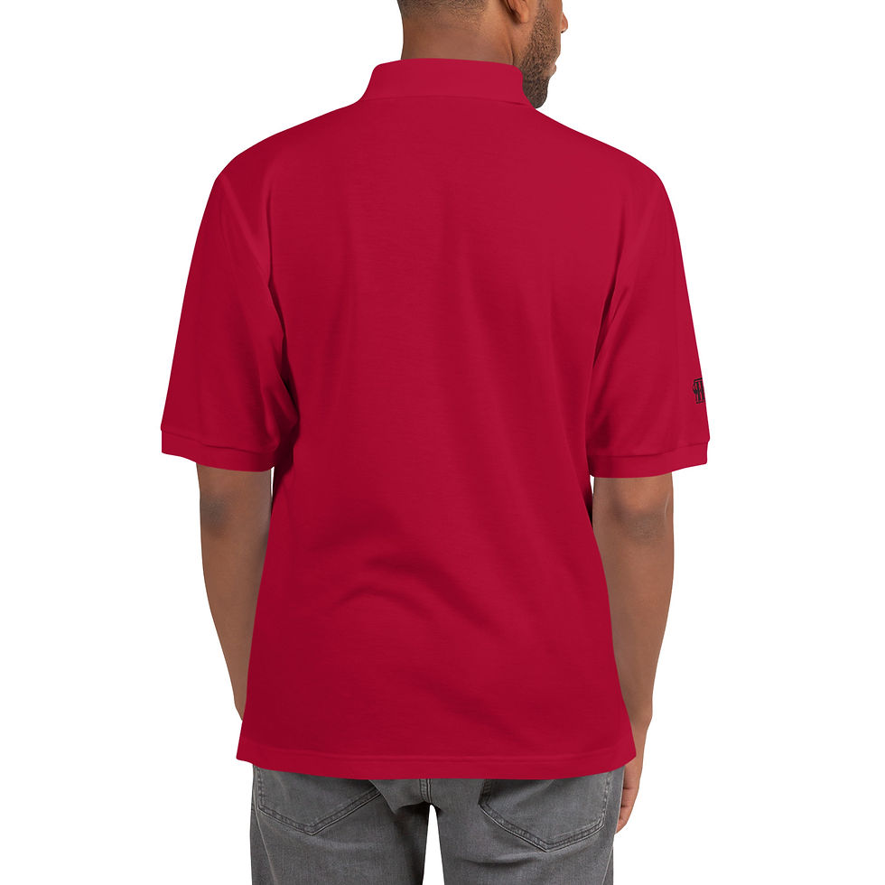 Thumbnail: Men's Premium Polo Black Lettering