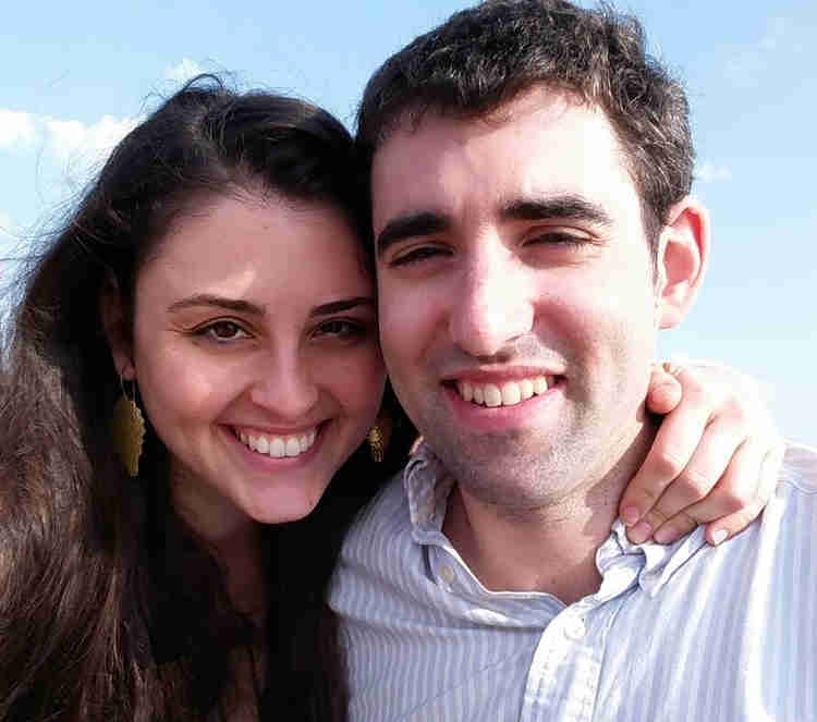 Oleh Daniel Rosehill with his wife
