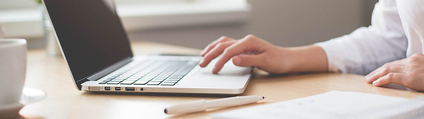 woman working in computer
