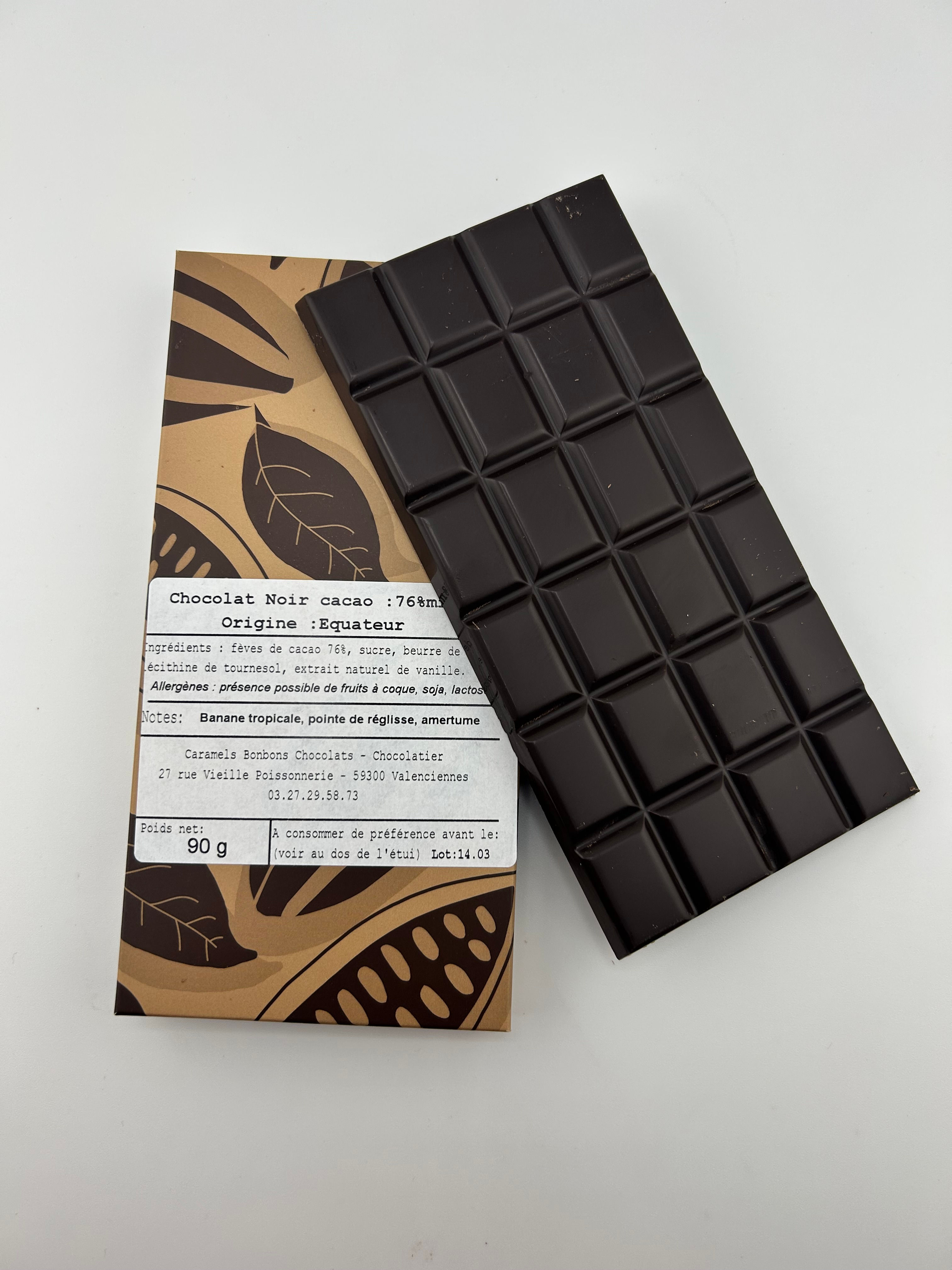 Tablette Equateur Noir 76%