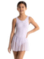 Tank Dress W Dot Skirt - Lavender