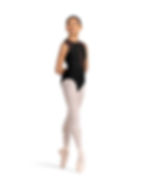 High Neck Zipper Back Tank Leo - Black