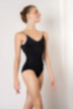 Monroe Leotard - Black and Vintage Plum