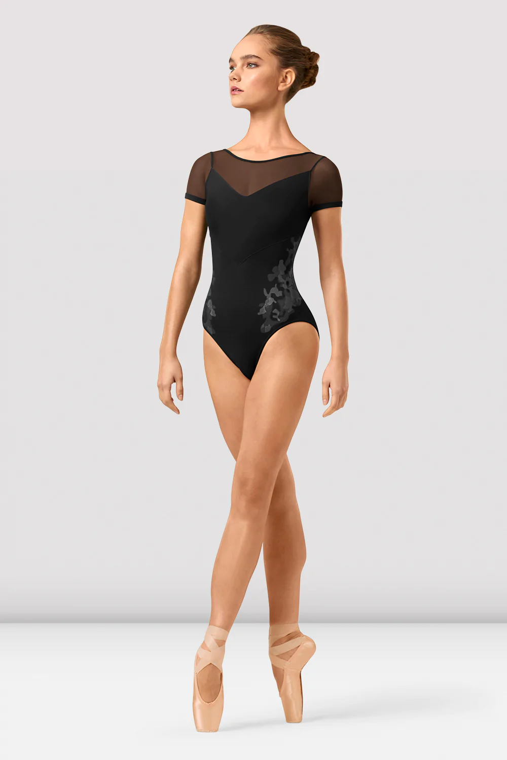 Adalia Cap Sleeve Leotard - Black