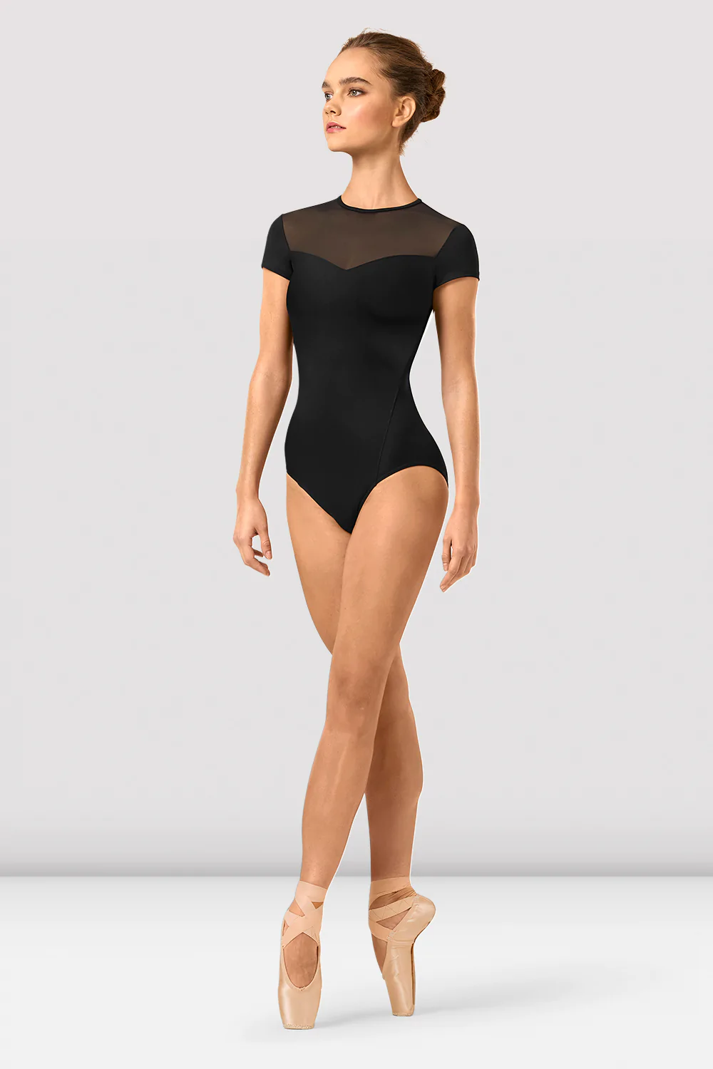 Eden Cap Sleeve Leotard - Black