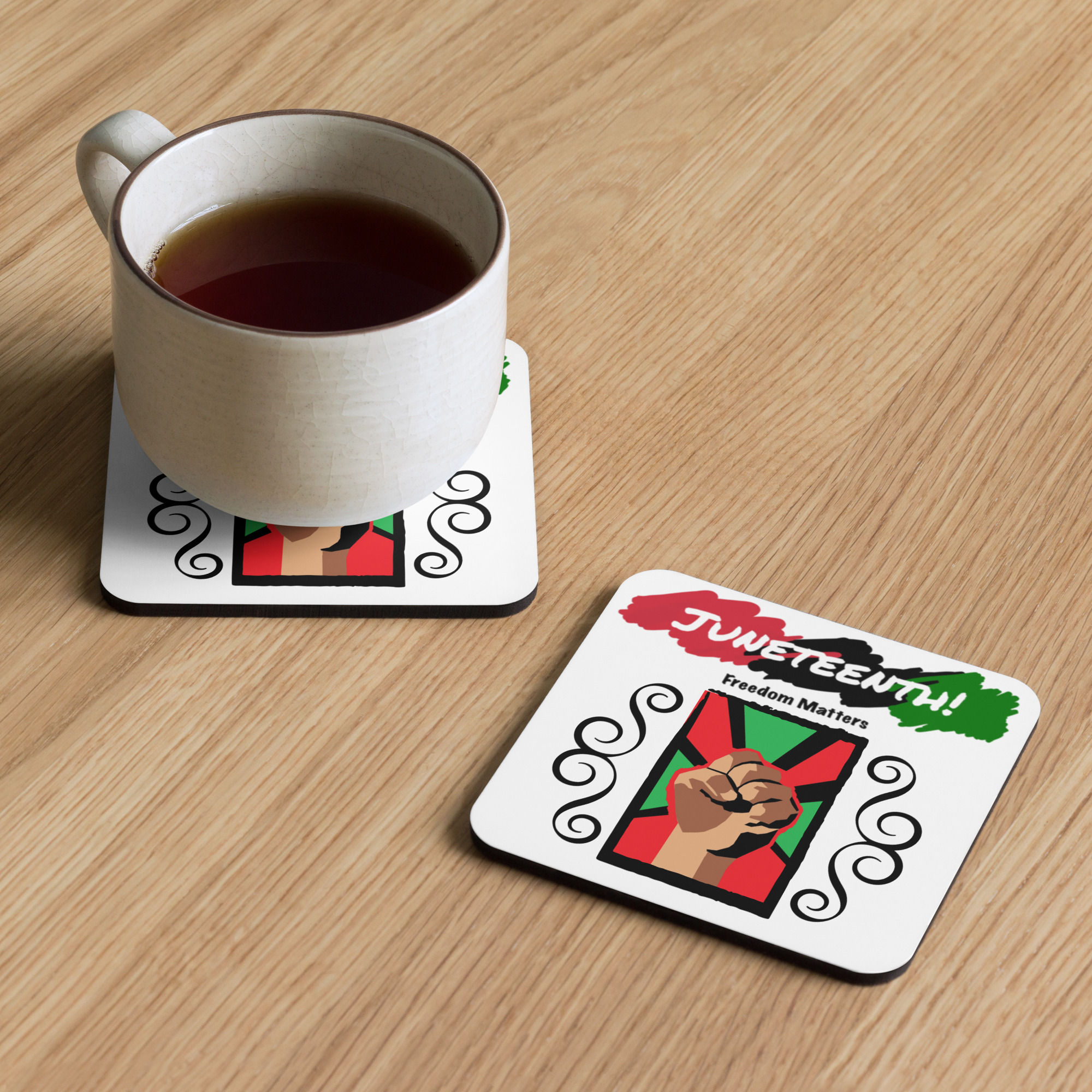 For the People - Cork-back coaster