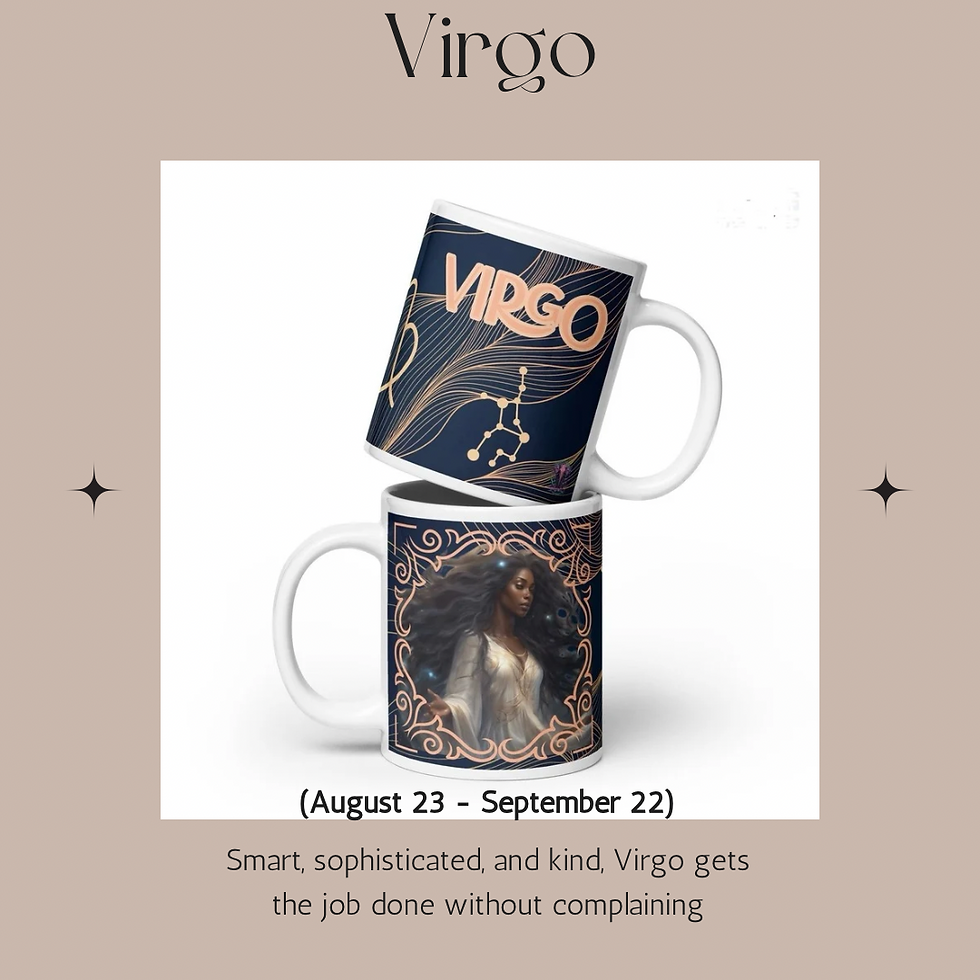 Virgo - White glossy mug
