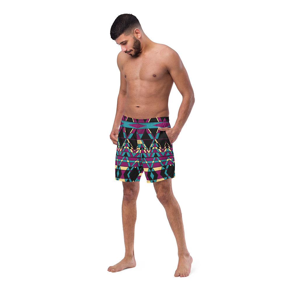 Thumbnail: KWoo10 Original pattern - All-Over Print Recycled Swim Trunks